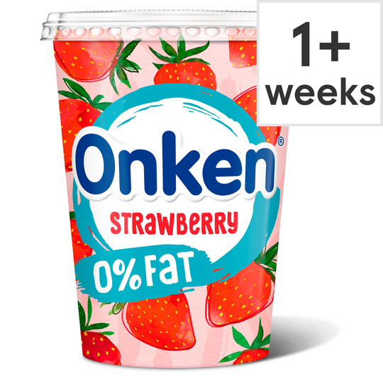 Onken Strawberry Fat Free Yoghurt 450g
