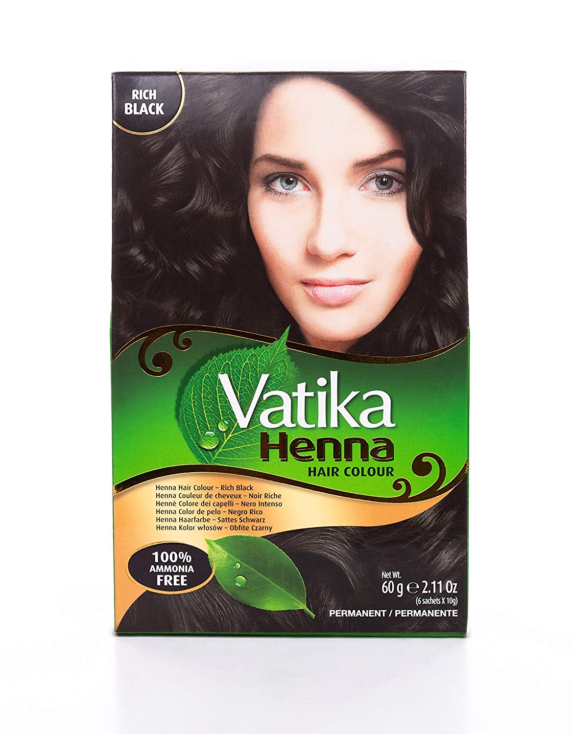 Vatika Henna Rich Black Hair Colour 60g