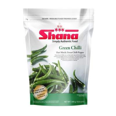 Shana Whole Green Chillies 300g