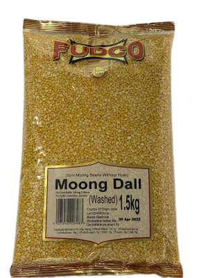 Fudco Premium Moong Dall Washed 1.5kg *SPECIAL OFFER*