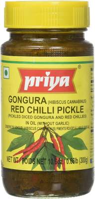 Priya Gongura Red Chilli Pickle 300g