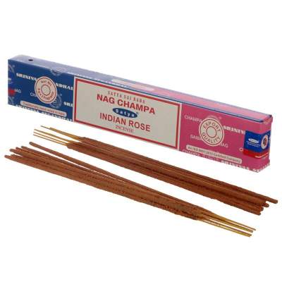 Satya Nag Champa Indian Rose Incense Sticks 15g