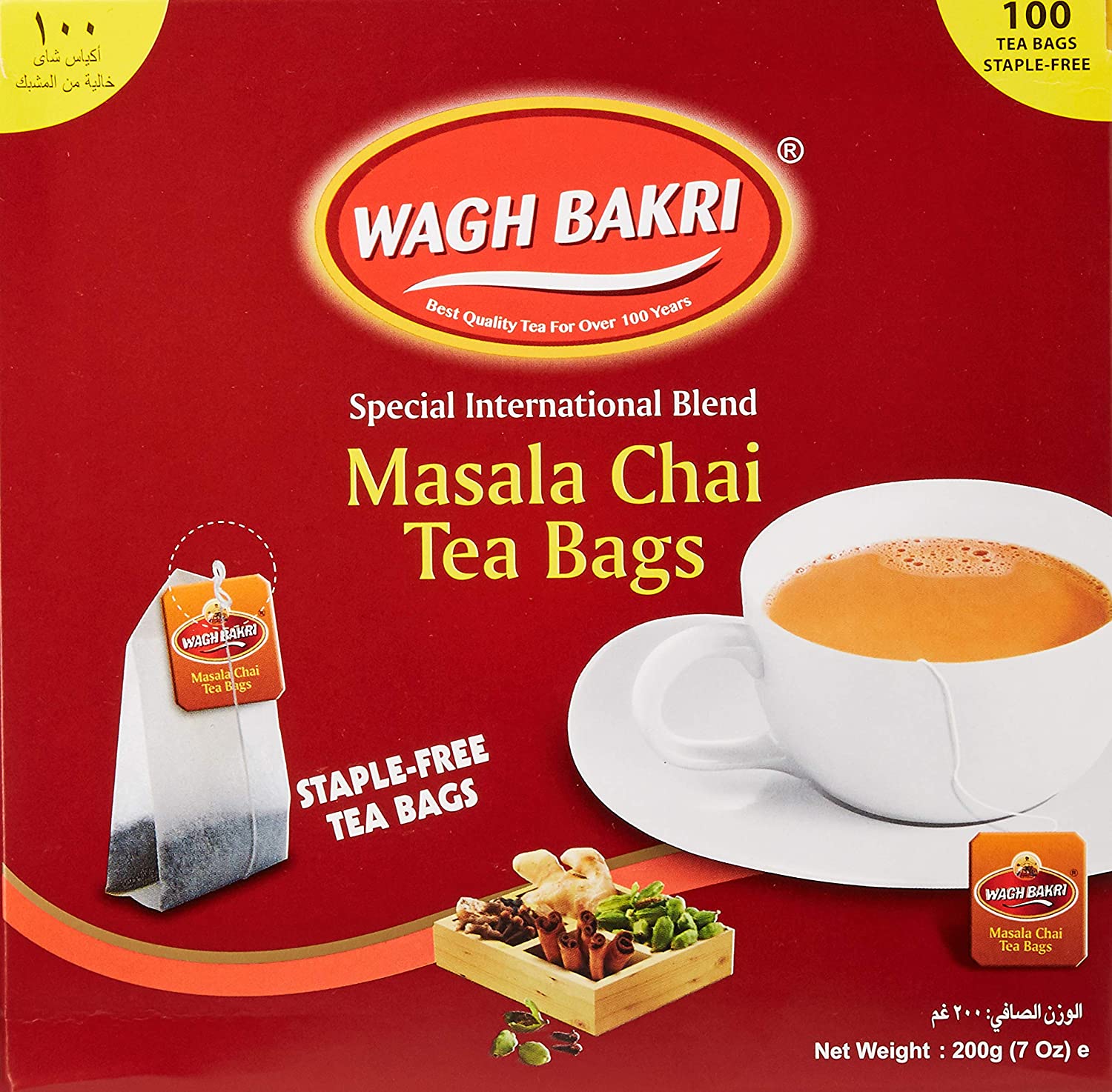 Wagh Bakri Masala Tea Bags (100)