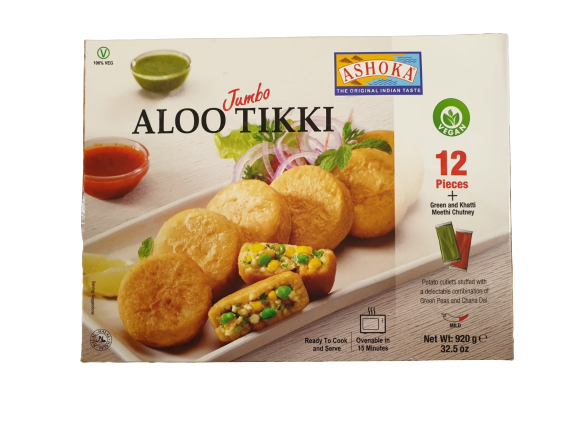 Ashoka Jumbo Aloo Tikki Pack 920g