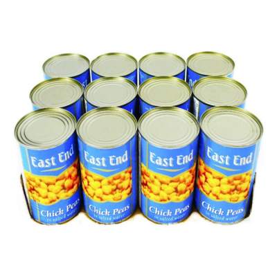 East End Chick Peas in Brine Tin Case 12x400g
