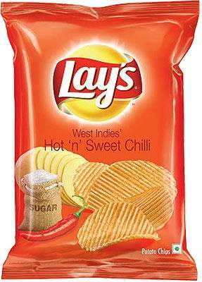 Lays Hot & Sweet Chilli Crisps Pack of 30