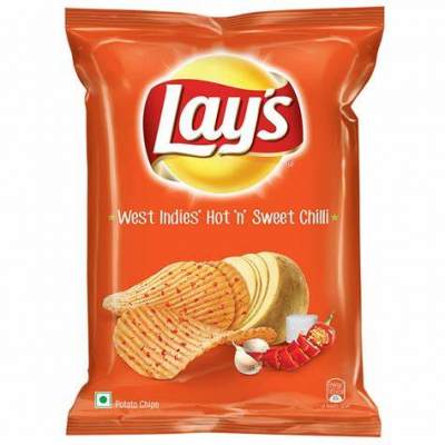 Lays Hot & Sweet Chilli Crisps Pack of 10