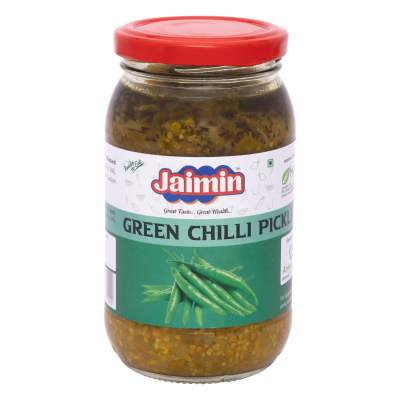 Jaimin Premium Green Chilli Pickle 400g