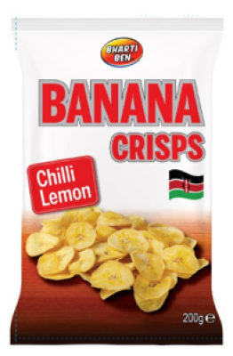 Bharti Ben Banana Crisps Chilli Lemon 200g