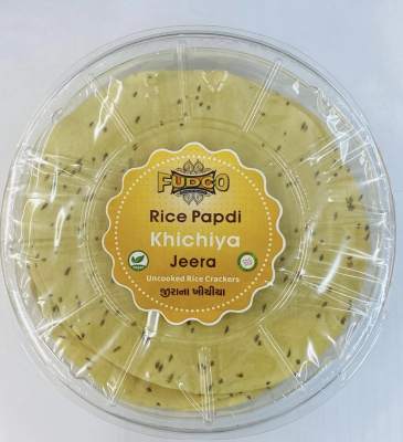 Fudco Rice Papdi Khichiya Large NEW - Jeera 200g