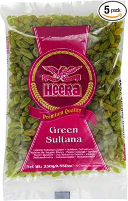 Heera Green Sultana (Green Raisins) 250g