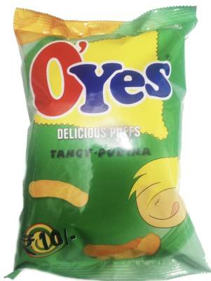 O’Yes Tangy Pudina Crisps 50g Pack of 10