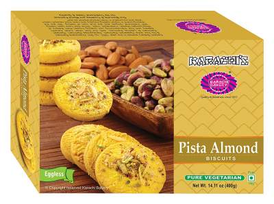 Karachi Premium Pista Almond Biscuits 400g