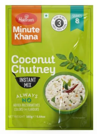 Haldiram's Coconut Chutney Instant Mix 160g