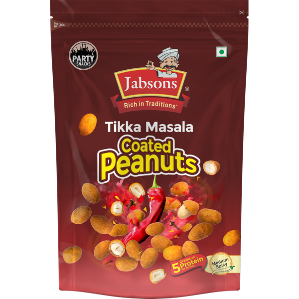 Jabsons Tikka Masala Coated Peanuts 400g (Large Pack)