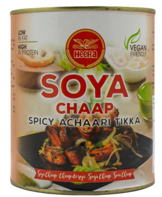 Heera Premium Soya Chaap - Spicy Achari Tikka 800g