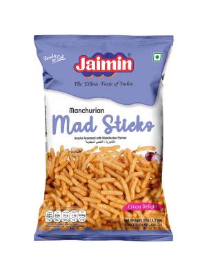 Jaimin Premium Fryums - Manchurian Mad Sticks 60g