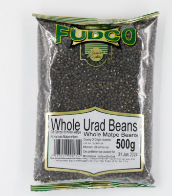 Fudco Whole Urad Beans 500g